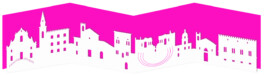 Arredamento in carta tagliato al laser Profilo skyline Taormina, 