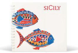 Notes quadrato serie Sicily il pesce rosso e blu, 
