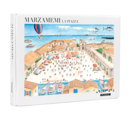 Confezione gioco da tavola puzzle Marzamemi vista d'insieme, 