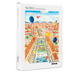 Confezione gioco da tavola puzzle Noto l'infiorata vista d'insieme, 