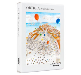Confezione gioco da tavola puzzle Ortigia Piazza Duomo vista d'insieme, 