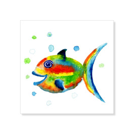 magnete pesce bollicine, 