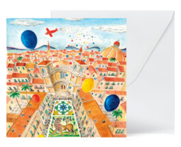 biglietto auguri Noto infiorata,