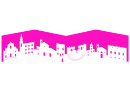 Arredamento in carta tagliato al laser Profilo skyline Taormina, 
