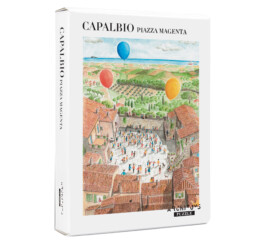 Confezione gioco da tavola puzzle Capalbio vista d'insieme, 