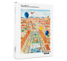 Confezione gioco da tavola puzzle Noto l'infiorata vista d'insieme, 