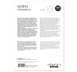 Confezione gioco da tavola puzzle Noto l'infiorata retro, 