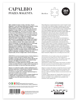 Confezione gioco da tavola puzzle Capalbio retro, 