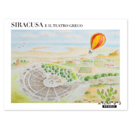 Confezione gioco da tavola puzzle Siracusa vista d'insieme, 