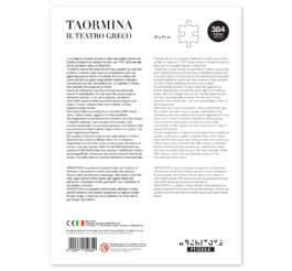 Confezione gioco da tavola puzzle Taormina retro, 