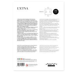 Confezione gioco da tavola puzzle Etna retro, 