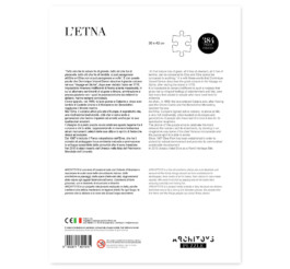 Confezione gioco da tavola puzzle Etna retro 