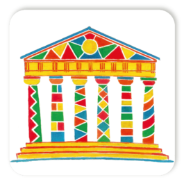 Il sottobicchiere di Architoys il tempio, 
